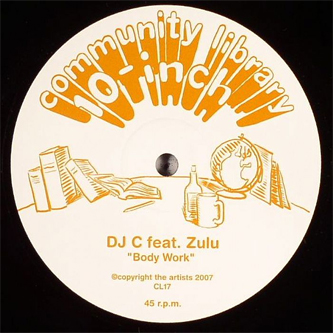 DJ C and Zulu â€œBody Workâ€ Community Library 10-inch Record Label