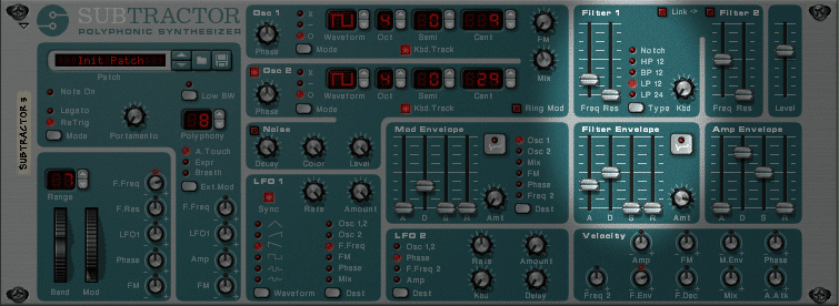 Subtractor Synth Three Filter